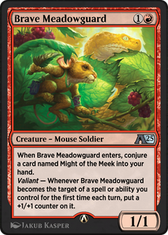 Brave Meadowguard (YBLB-013) - Alchemy: Bloomburrow-1