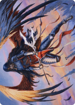 Liesa, Forgotten Archangel // Liesa, Forgotten Archangel (AMID-063) - Midnight Hunt Art Series (Borderless) Foil-1