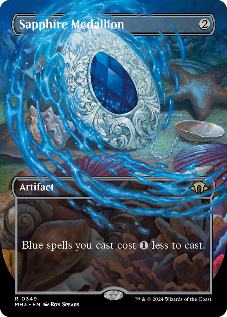 Sapphire Medallion (Borderless) [Modern Horizons 3]-1