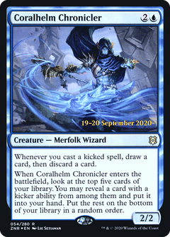 Coralhelm Chronicler [Zendikar Rising Prerelease Promos]-1