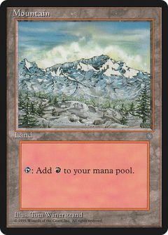 Mountain (Trees Visible / Signature on Right) [Ice Age]-1