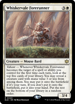 Whiskervale Forerunner (PPBLB-040) - Bloomburrow Promos Foil-1