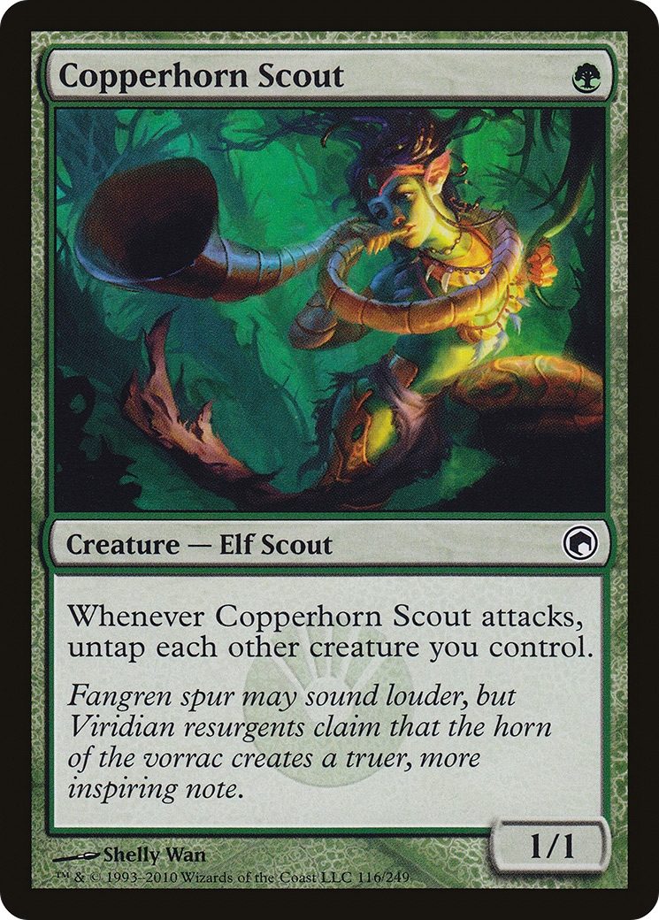 Copperhorn Scout [Scars of Mirrodin]-1