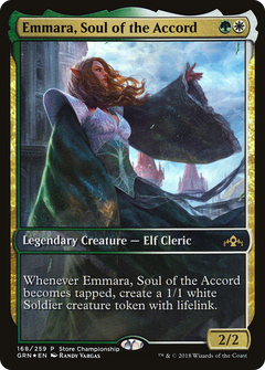 Emmara, Soul of the Accord (Store Championship) (Full Art) [Guilds of Ravnica Promos]-1