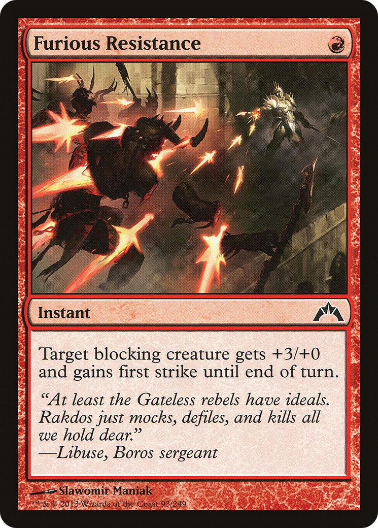 Furious Resistance [Gatecrash]-1