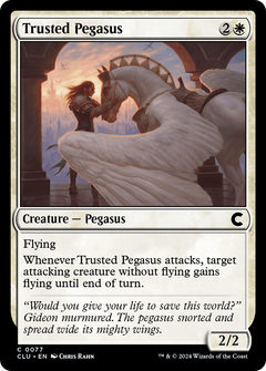 Trusted Pegasus (CLU-077) - Ravnica: Clue Edition-1