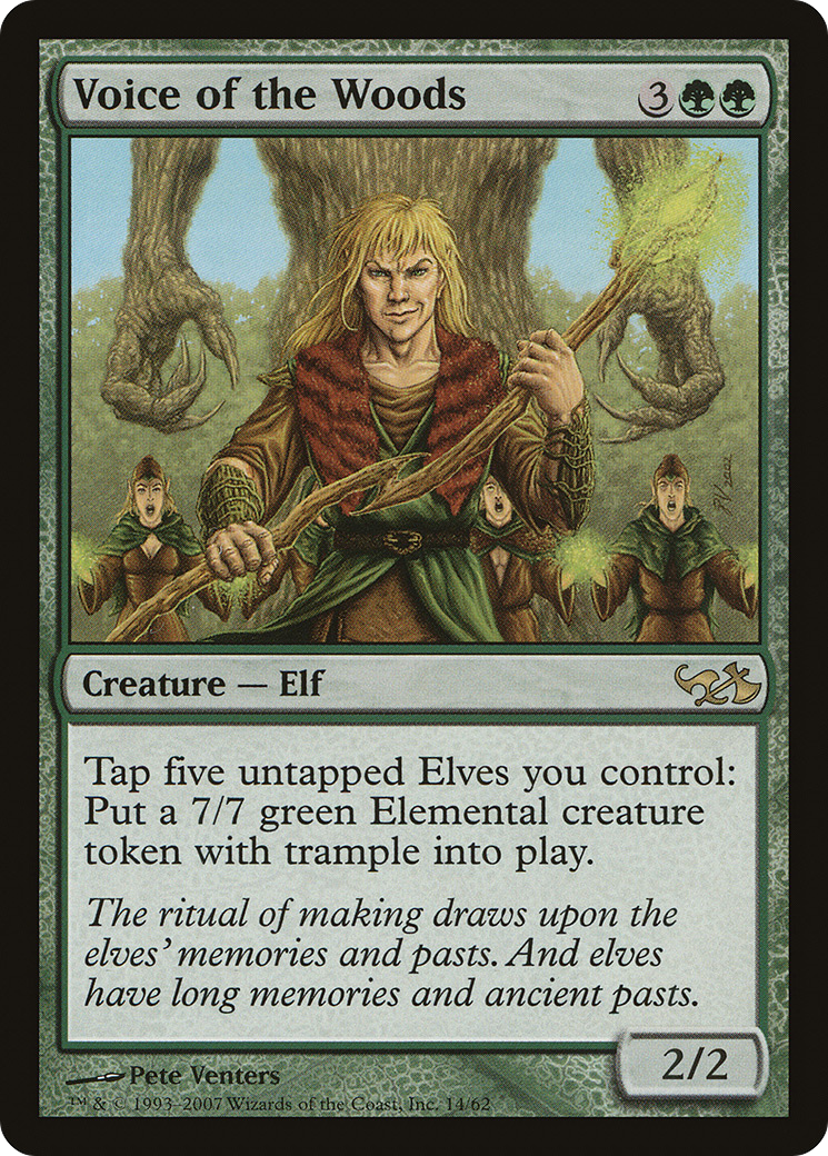 Voice of the Woods (EVG-014) - Duel Decks: Elves vs. Goblins Foil-1