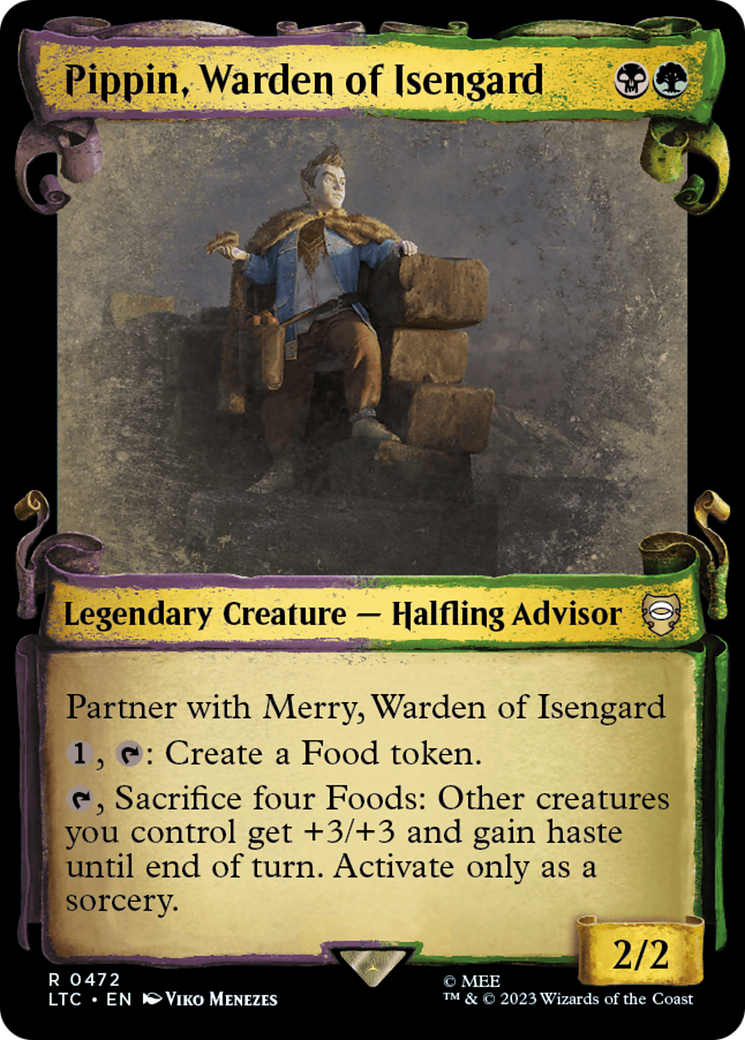 Pippin, Warden of Isengard [The Lord of the Rings: Tales of Middle-Earth Commander Showcase Scrolls]-1