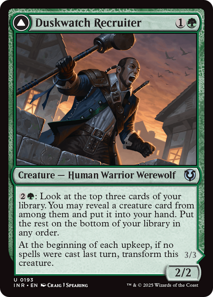 Duskwatch Recruiter // Krallenhorde Howler [Innistrad Remastered]-3