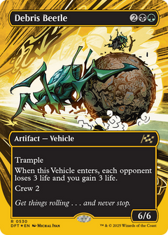 Debris Beetle (Borderless) (First-Place Foil) [Aetherdrift]-1