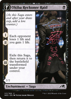 Okiba Reckoner Raid // Nezumi Road Captain [Kamigawa: Neon Dynasty]-3