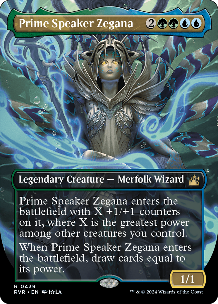 Prime Speaker Zegana (Anime Borderless) [Ravnica Remastered]-1