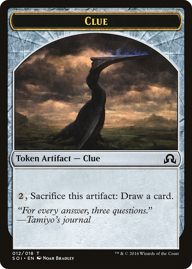 Clue Token (012/018) [Shadows over Innistrad Tokens]-1