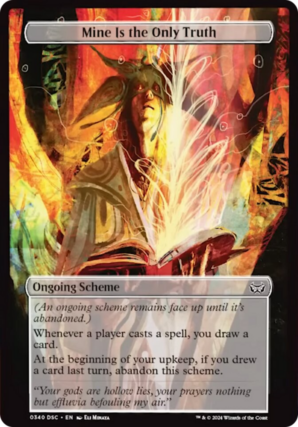 Mine Is The Only Truth (Full Art) [Duskmourn: Archenemy]-2