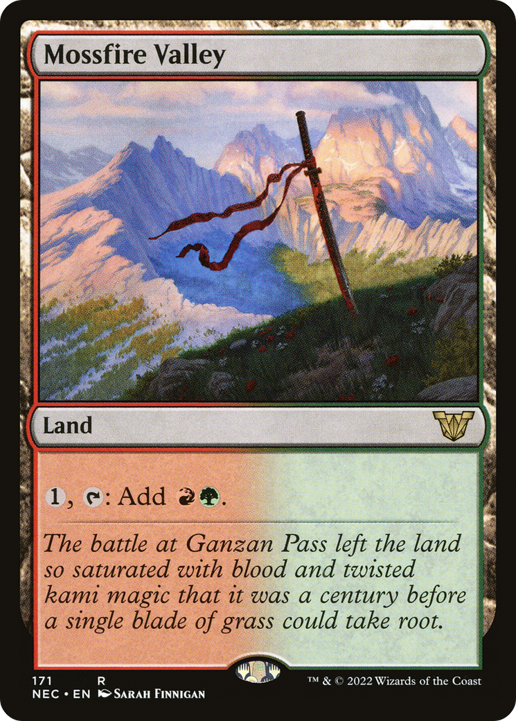 Mossfire Valley [Kamigawa: Neon Dynasty Commander]-1