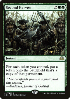 Second Harvest [Shadows over Innistrad Prerelease Promos]-1