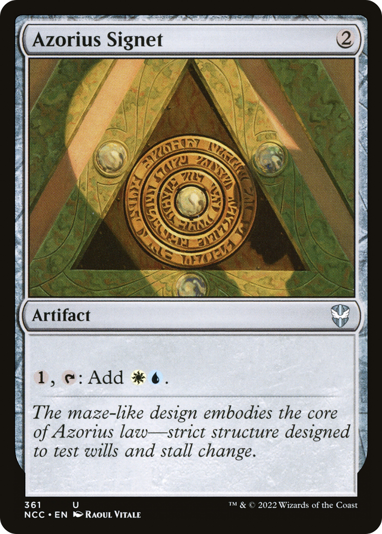 Azorius Signet [Streets of New Capenna Commander]-1