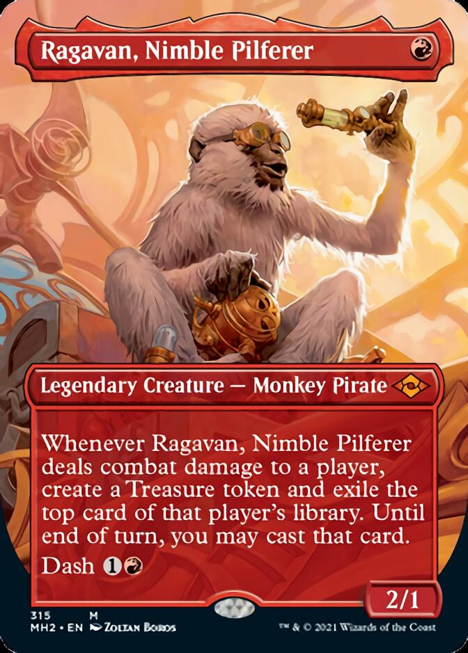 Ragavan, Nimble Pilferer (Borderless Alternate Art) [Modern Horizons 2]-1