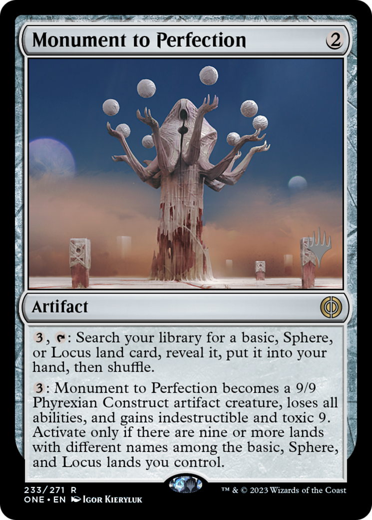 Monument to Perfection (Promo Pack) [Phyrexia: All Will Be One Promos]-1
