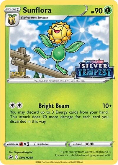Sunflora (SWSH269) (Prerelease) (Staff) [Sword & Shield: Black Star Promos]-1