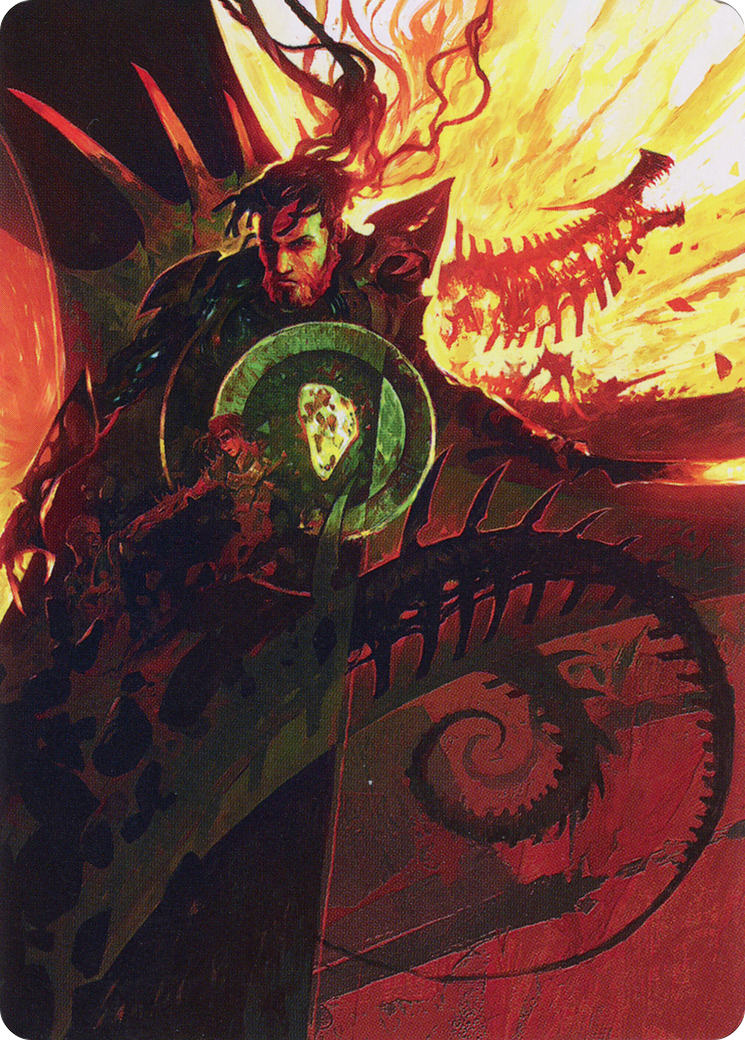 Mishra's Command // Mishra's Command (ABRO-033) - The Brothers' War Art Series (Borderless) Foil-3