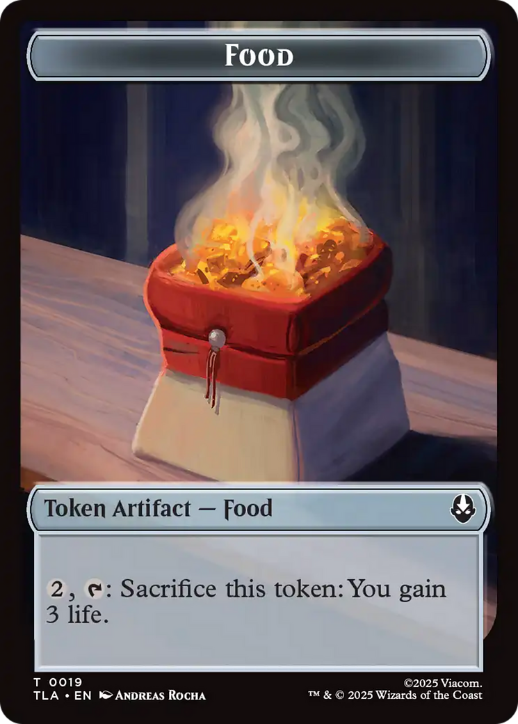 Dragon // Food (0019) Double-Sided Token [Avatar: The Last Airbender Tokens]-2