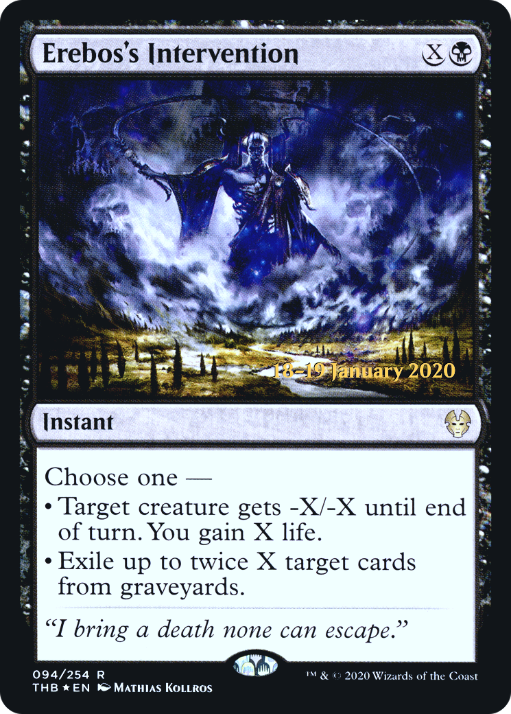 Erebos's Intervention [Theros Beyond Death Prerelease Promos]-1