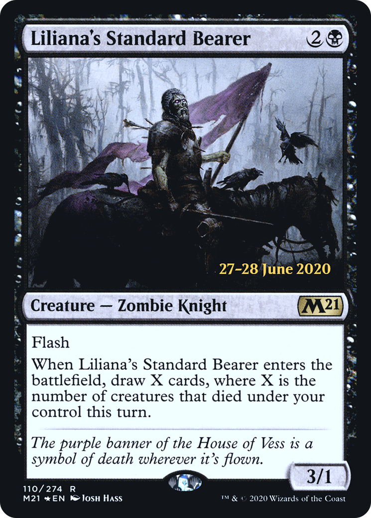 Liliana's Standard Bearer [Core Set 2021 Prerelease Promos]-1