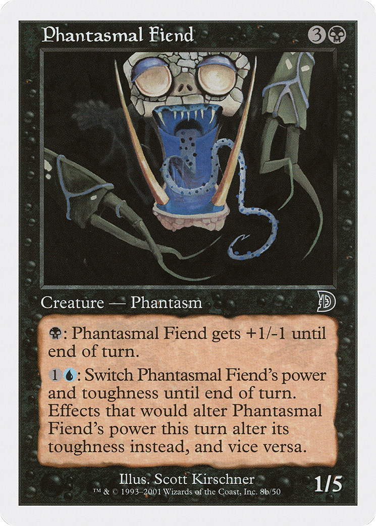 Phantasmal Fiend (Black Background) [Deckmasters]-1