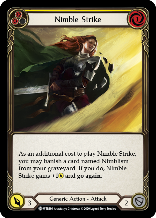 Nimble Strike (Yellow) [U-WTR186] (Welcome to Rathe Unlimited)  Unlimited Rainbow Foil-2