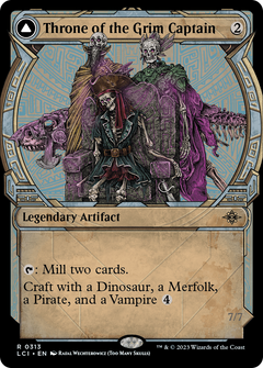 Throne of the Grim Captain // The Grim Captain (Showcase) [The Lost Caverns of Ixalan]-3