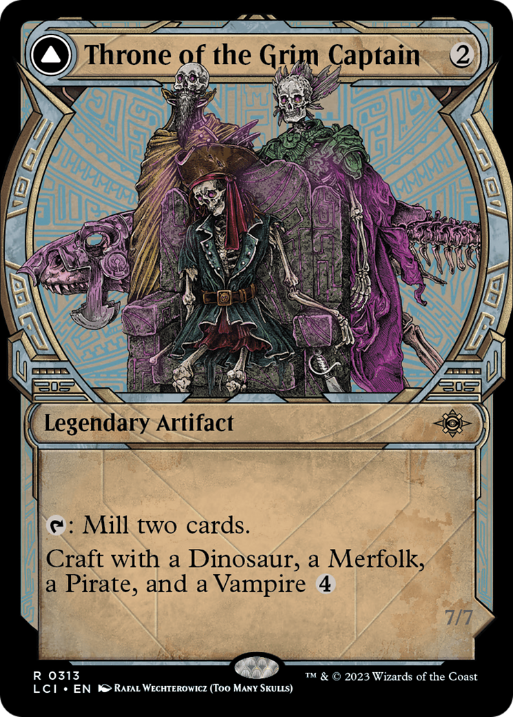 Throne of the Grim Captain // The Grim Captain (Showcase) [The Lost Caverns of Ixalan]-3