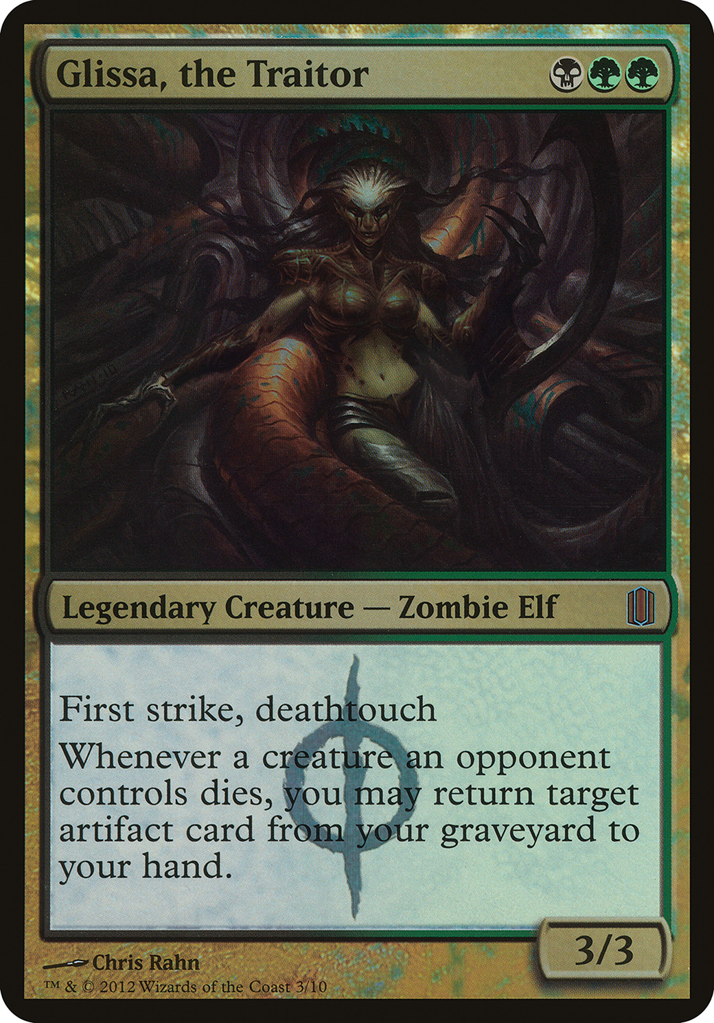 Glissa, the Traitor (Oversized) [Commander's Arsenal Oversized]-1