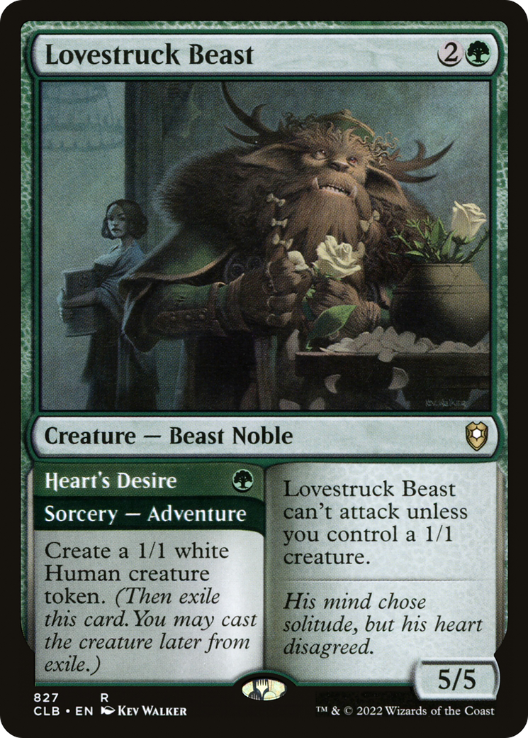 Lovestruck Beast // Heart's Desire [Commander Legends: Battle for Baldur's Gate]-1