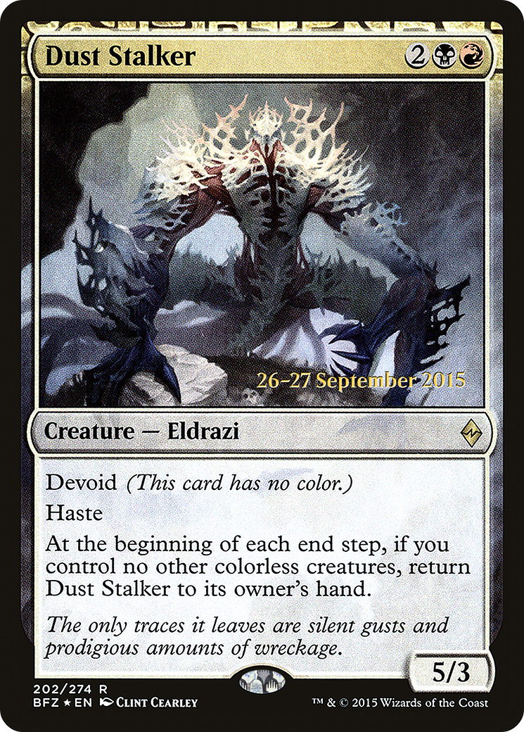 Dust Stalker [Battle for Zendikar Prerelease Promos]-1