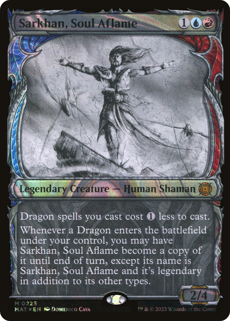 Sarkhan, Soul Aflame (Showcase Halo Foil) [March of the Machine: The Aftermath]-1