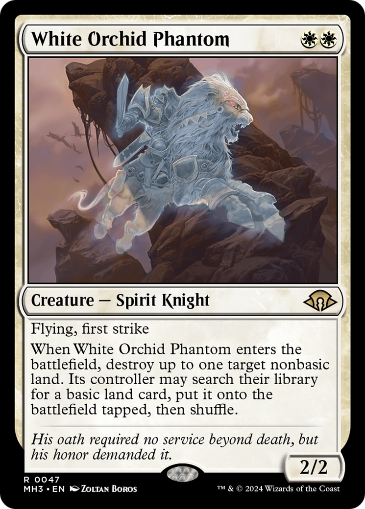 White Orchid Phantom (MH3-047) - Modern Horizons 3 Foil-1