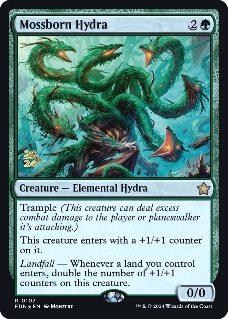 Mossborn Hydra [Foundations Prerelease Promos]-1