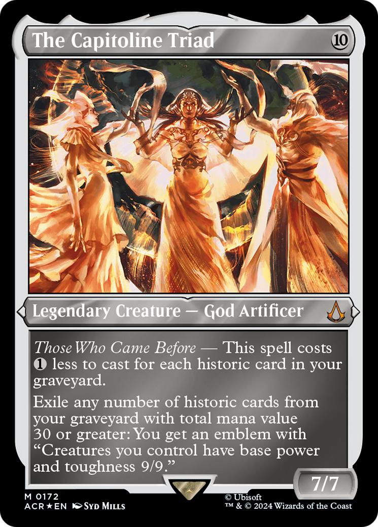 The Capitoline Triad (ACR-172) - Assassin's Creed Etched Foil-1