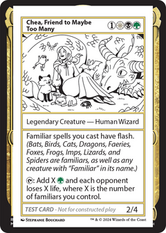 Chea, Friend to Maybe Too Many [Mystery Booster 2 Playtest Cards]-1