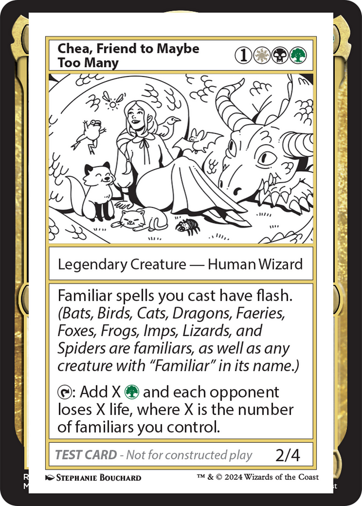 Chea, Friend to Maybe Too Many [Mystery Booster 2 Playtest Cards]-1