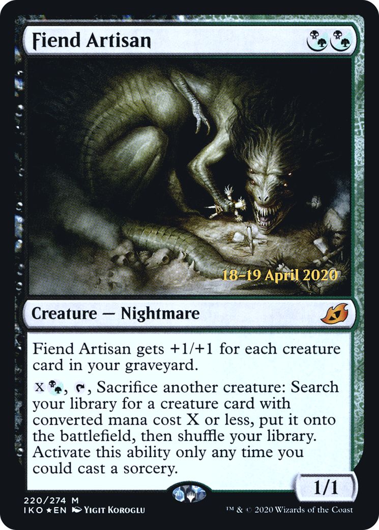 Fiend Artisan [Ikoria: Lair of Behemoths Prerelease Promos]-1