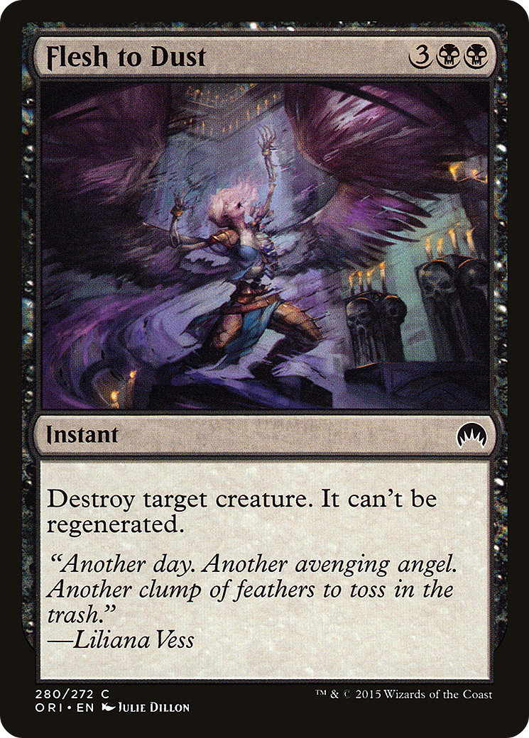 Flesh to Dust (ORI-280) - Magic Origins Foil-1