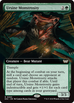 Ursine Monstrosity (Extended Art) (DSC-063) - Duskmourn: House of Horror Commander: (Extended Art)-1