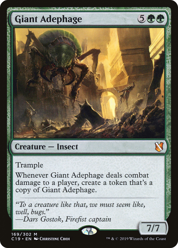 Giant Adephage [Commander 2019]-1