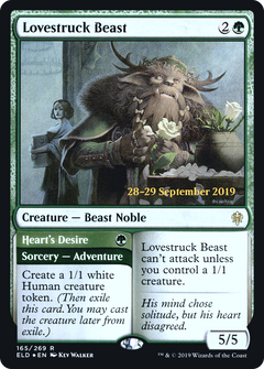 Lovestruck Beast // Heart's Desire [Throne of Eldraine Prerelease Promos]-1