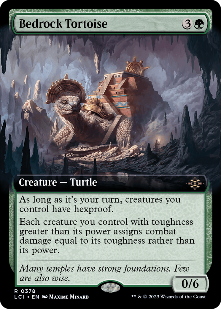 Bedrock Tortoise (Extended Art) [The Lost Caverns of Ixalan]-1