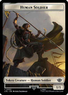 Human Soldier Token (02) [The Lord of the Rings: Tales of Middle-Earth Tokens]-1
