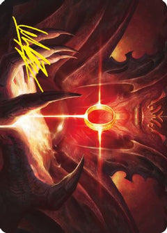 Sol Ring Art Card (Gold-Stamped Signature) (ASLTR-076) - Art Series: Universes Beyond: The Lord of the Rings: Tales of Middle-earth-1