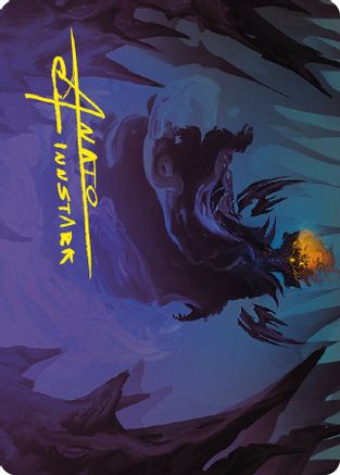Sauron, the Necromancer Art Card (Gold-Stamped Signature) (ASLTR-042) - Art Series: Universes Beyond: The Lord of the Rings: Tales of Middle-earth-1